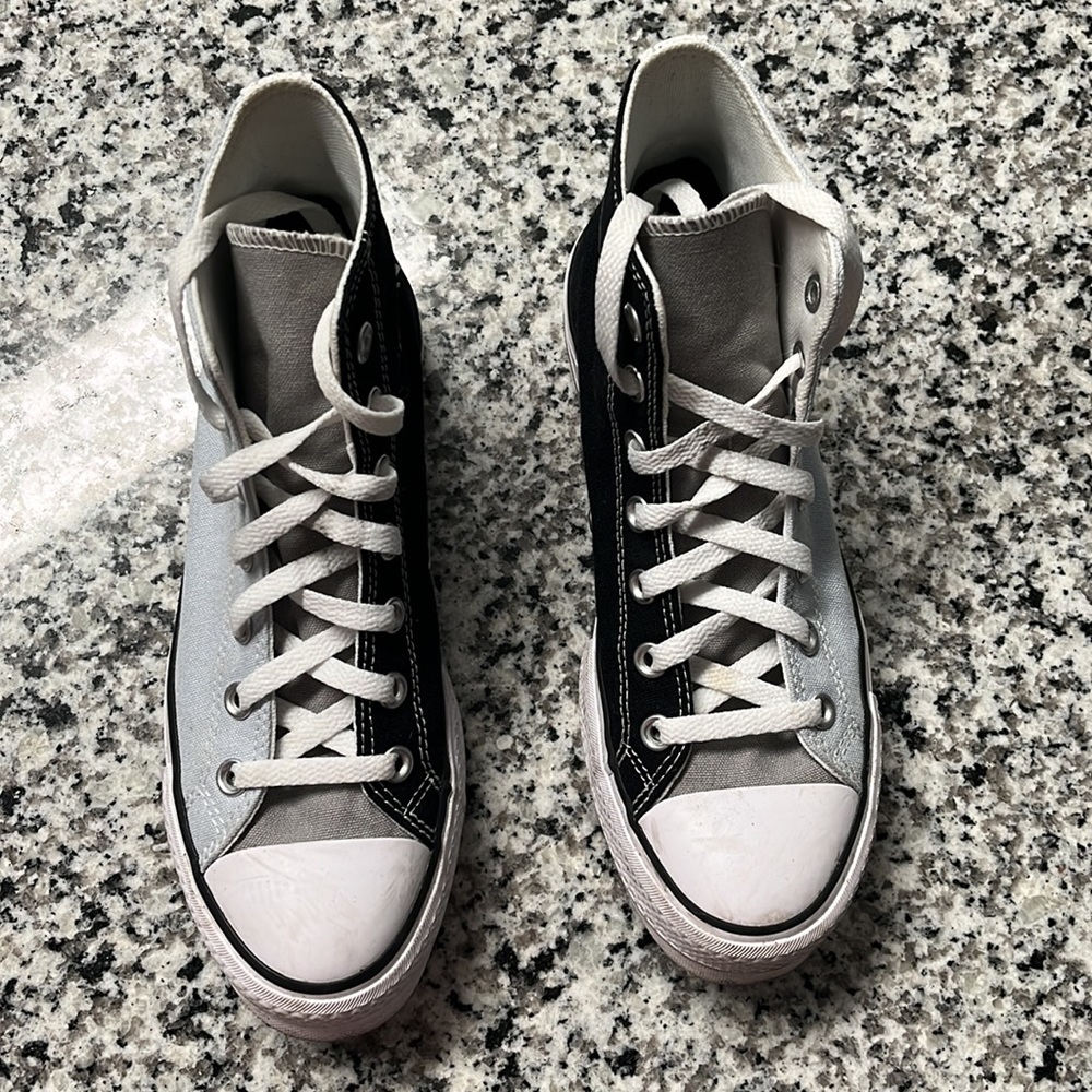 Custom Platform Hightop Converse- Size 7 - Picture 2 of 3